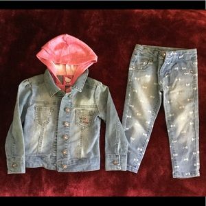 Hello Kitty Denim jacket and jeans
